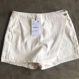 Cream Zara Skort NWT